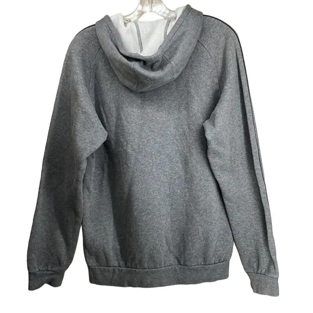 Adidas "Start Strong Finish Stronger" Gray Hoodie Size Medium (M) - Picture 2 of 6